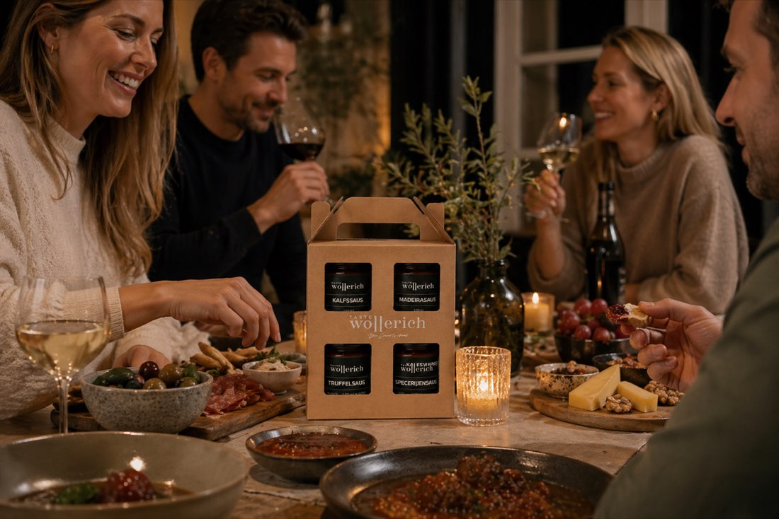 Sauzen van Taste Wollerich aan tafel